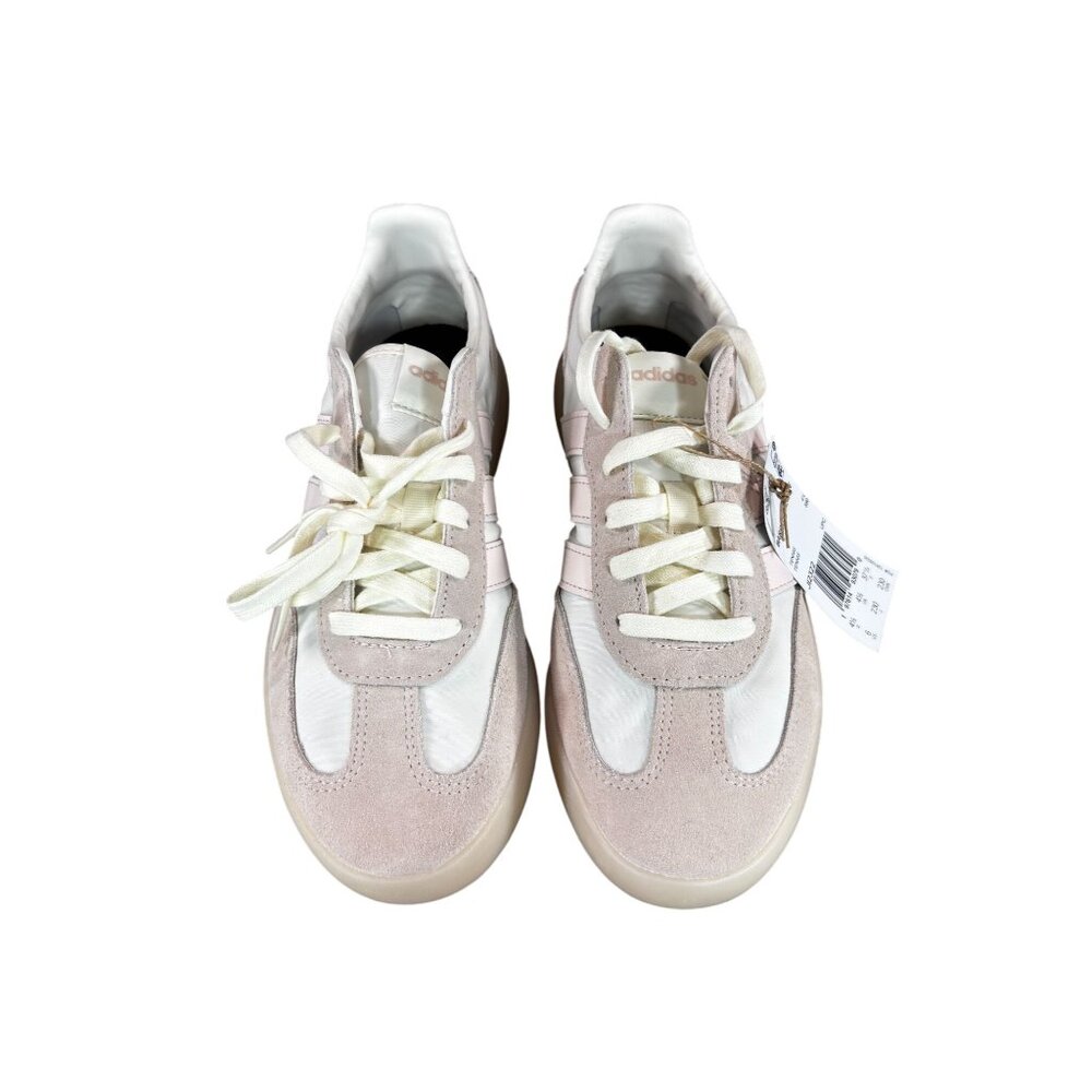 Adidas Womens Barreda Decode Tennis Shoes Size 6 Soft Pink & White Suede Leather
